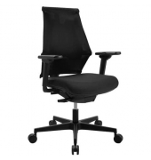 B&uuml;rodrehstuhl Sitness X, schwarz / schwarz, mit Armlehnen, bis 110kg, ohne Kopfst&uuml;tze