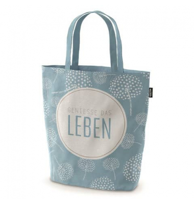 399392 Shopper Pusteblume hellblau Einkaufstasche