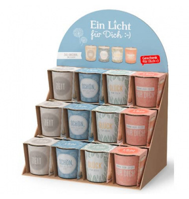 Teelichthalter Relax 640390 4 verschiedene sortiert farbig sortiert 