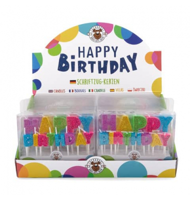 Geburtstagskerze  Birthday Fun 960832 Happy Birthday bunt 73x100mm (HxB) 