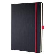 Notizbuch CO662, Conceptum, schwarz, A5, kariert, 80g, 97 Blatt / 194 Seiten