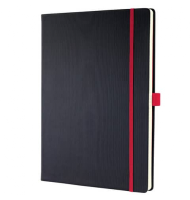 Notizbuch CO662, Conceptum, schwarz, A5, kariert, 80g, 97 Blatt / 194 Seiten