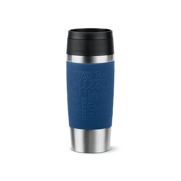 4009049544816 - Travel mug Classic Thermobecher (dunkelblau edelstahl 036 Liter) (N2020300) - Emsa