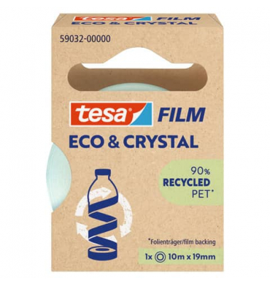 Klebeband Eco & Crystal 59032-00000-00, 19mm x 10m, transparent