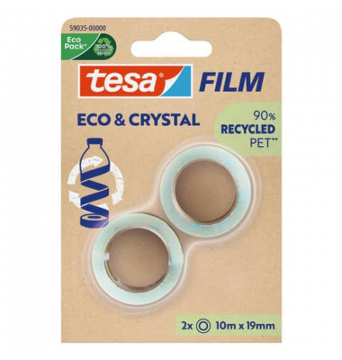 Klebeband Eco & Crystal 59035-00000-00, 19mm x 10m, transparent