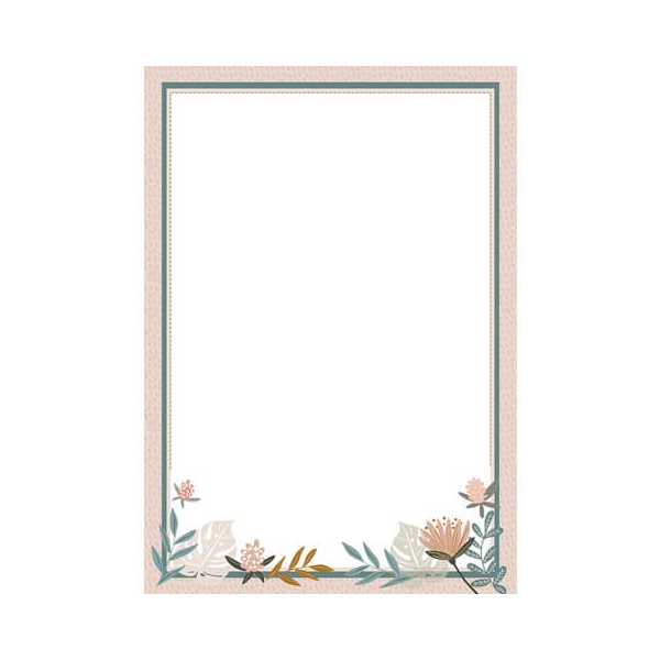50 Stück Rössler Briefpapier 16431990800, Jungle Blush, A4, 100g 4014970449130 Rössler