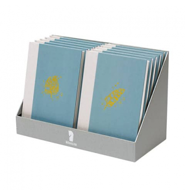 Notizbuch 18831991991, blau, A5, 96 Blatt / 192 Seiten