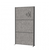 MAUL Stellwandsystem MAULconnecto 9601089 3xAkustik d.gr Stand