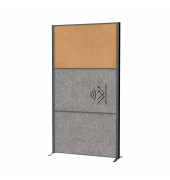 MAUL Stellwandsystem MAULconnecto 9605089 2xAkustik d.gr 1xKork Stand