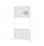 MAUL Stellwandsystem MAULconnecto 9613002 2xAkustik h.gr 1xWB Stand