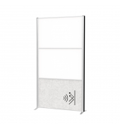 MAUL Stellwandsystem MAULconnecto 9623095 2xWB 1xAkustik h.gr Stand