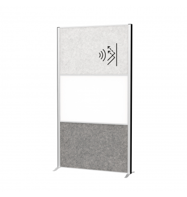 MAUL Stellwandsystem MAULconnecto 9655295 1xAk h.grd.gr 1xWB Stand