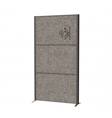 MAUL Stellwandsystem MAULconnecto 9661089 Uplight 3xAk d.gr Stand