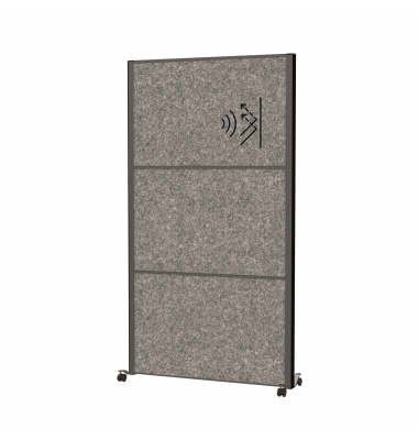 MAUL Stellwandsystem MAULconnecto 9661189 Uplight 3xAk d.gr Mobil