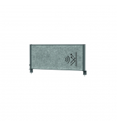 Tisch-Trennwand MAULconnecto Uplight 120x50cm Akustik d.gran