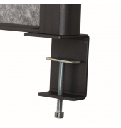Tisch-Trennwand MAULconnecto Uplight 160x50cm Akustik d.gran