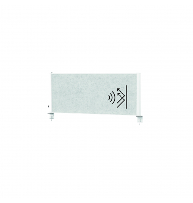 MAUL Tisch-Trennwand MAULconnecto Uplight 120x50cm Akustik h.grws