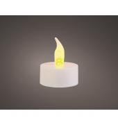 LED-Teelicht LUMINEO 482264 wei&szlig; 3,8x4,6cm ca. 72 Stunden Brenndauer