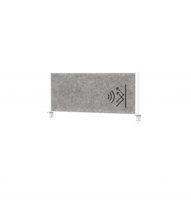 MAUL Tisch-Trennwand MAULconnecto 120x50cm Akustik d.grws