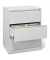 H&auml;ngeregistraturschrank 820132181 BASE LINE, lichtgrau, 3 Schubladen, 2-bahnig