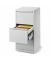 H&auml;ngeregistraturschrank 820131781 BASE LINE, lichtgrau, 3 Schubladen, 1-bahnig