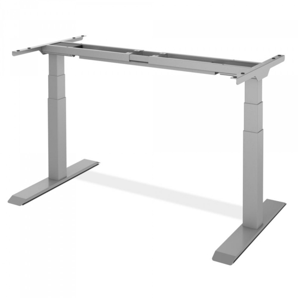 4003969135451 - Schreibtischgestell Flex Modul elektrisch höhenverstellbar 58-123cm (H) 120-240x205mm (BxT) T-Fuß-Gestell silber 4003969135