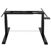 Sitz-Steh-Schreibtischgestell FLEX MODUL 810063590, elektrisch h&ouml;henverstellbar, 58-123cm (H), T-Fu&szlig;-Gestell, schwarz
