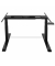 Schreibtischgestell Flex Modul, elektrisch höhenverstellbar, 58-123cm (H), 120-240x205mm (BxT), T-Fuß-Gestell, schwarz