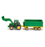 siku Frontlader John Deer mit Anhänger 1843 Spielzeugauto