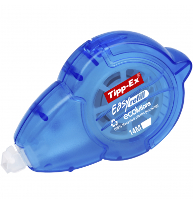 Korrekturroller 895952 Easy Refill, blau/transparent, 5mm x 14m, nachf&uuml;llbar, in Packung