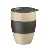 koziol Thermobecher AROMA TO GO 2.0 7589278 Deckel 400ml sandash grey