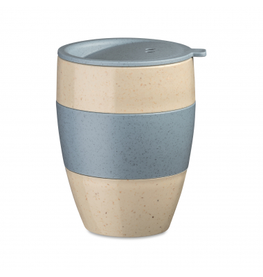 koziol Thermobecher AROMA TO GO 2.0 7589275 Deckel 400ml sandblue