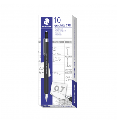 Druckbleistift graphite 778, 778 07-9, schwarz, 0,7mm, HB
