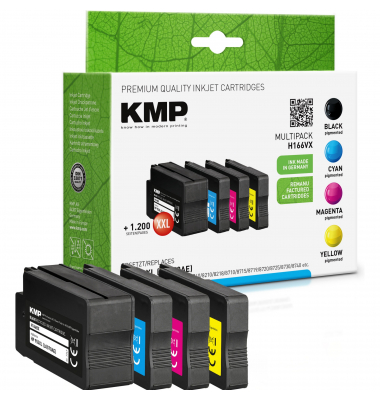 Druckerpatrone 3HZ52AE 1747,4085 (kompatibel mit HP), schwarz/cyan/magenta/gelb, ca. 2300 Seiten schwarz / ca. 3x2000 Seiten far