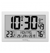  Funkuhr WS 8016, weiß, rechteckig, digital