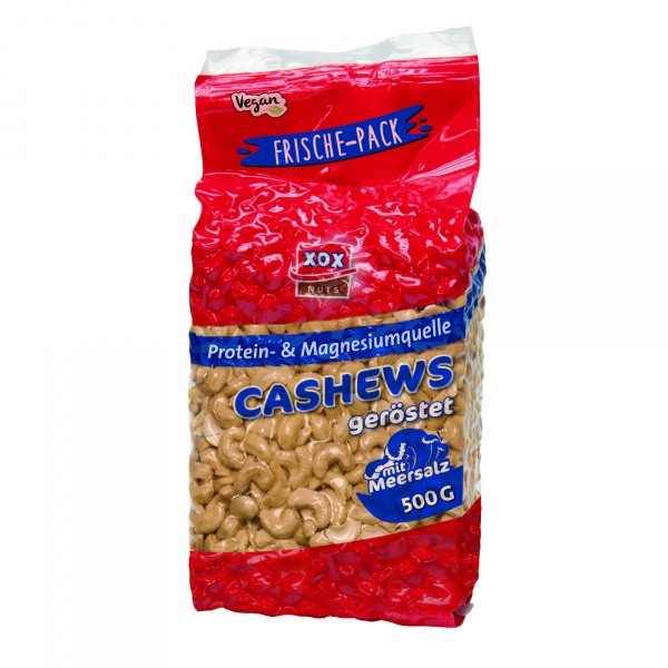 4031446850290 - XOX Cashews Meersalz 85028 500g 4031446850290 XOX Gebä