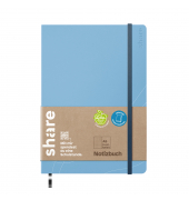 share Journal Y-07-11-02 A5 dotted hellblau