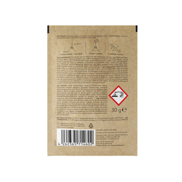 4262365714602 - everdrop Universalreiniger 301002257 Pulver 25g 4262365714602 everdrop GmbH 4262365714602 - everdrop Universalreiniger 301002257 Pulver 25g 4262365714602 everdrop GmbH