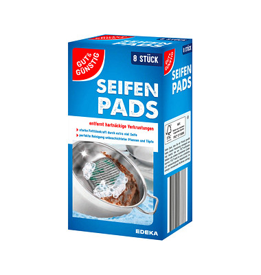 GUT&GÜNSTIG Seifen Pads Stahlwolle, GUT&GÜNSTIG Seifen Pads Stahlwolle,