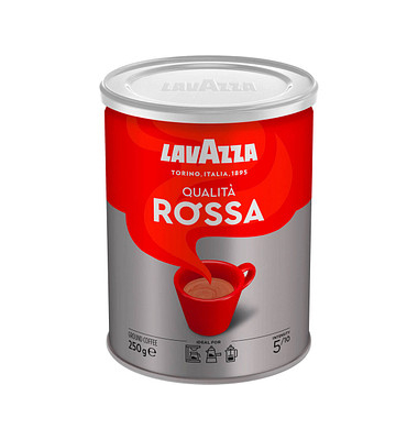 LAVAZZA Qualita Rossa Kaffee, gemahlen Arabica- und Robustabohnen 250,0 g