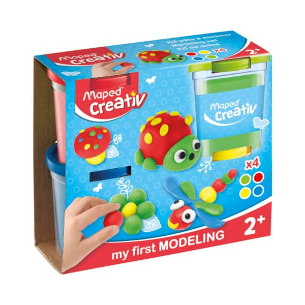 3154149072002 - Maped® Creativ Knete Basisfarben farbsortiert 4 Dosen je 1140g 3154149072002 - Maped® Creativ Knete Basisfarben farbsortiert 4 Dosen je 1140g