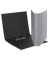 Ringbuch Elegance 1144781, A4 25mm Ring-Ø Karton grau