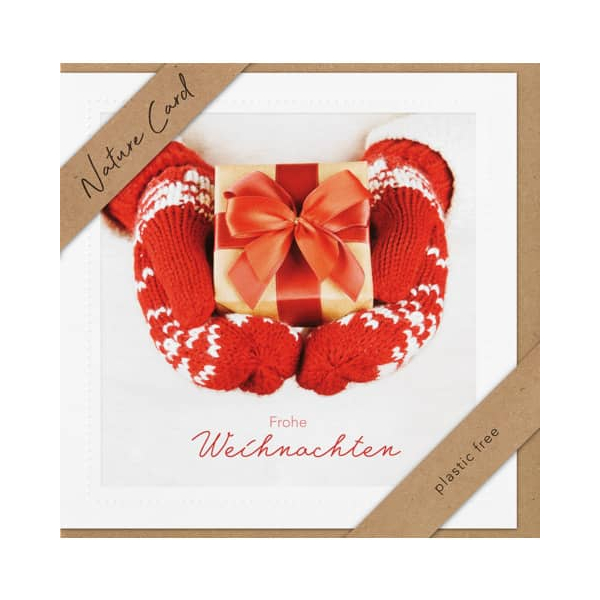 3 x bsb Weihnachtskarte - Natur Card inkl. Umschlag.