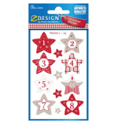 Sticker Sterne 1-24 Papier