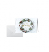 25 SIGEL Weihnachtskarten Christmas wreath DIN A6