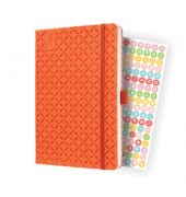 Buchkalender Flair 2024 A5 orange