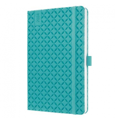 SIGEL Buchkalender Jolie 2024 aqua green