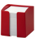 Zettelbox 1701682080, 93x93mm, inkl. 800 Notizzettel, rot, Polystyrol