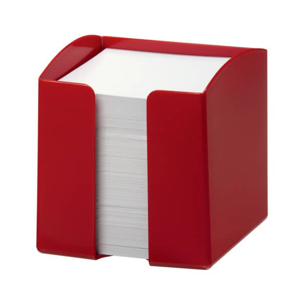 6 Stück Durable Zettelbox 1701682080, 93x93mm, inkl. 800 Notizzettel, rot, Polystyrol 4005546106168 Durable