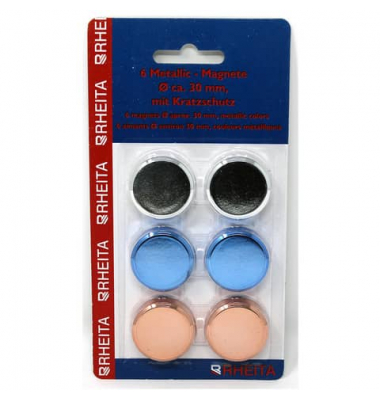 Haftmagnet 1030-9, Rund, 32mm &Oslash;, farbig sortiert